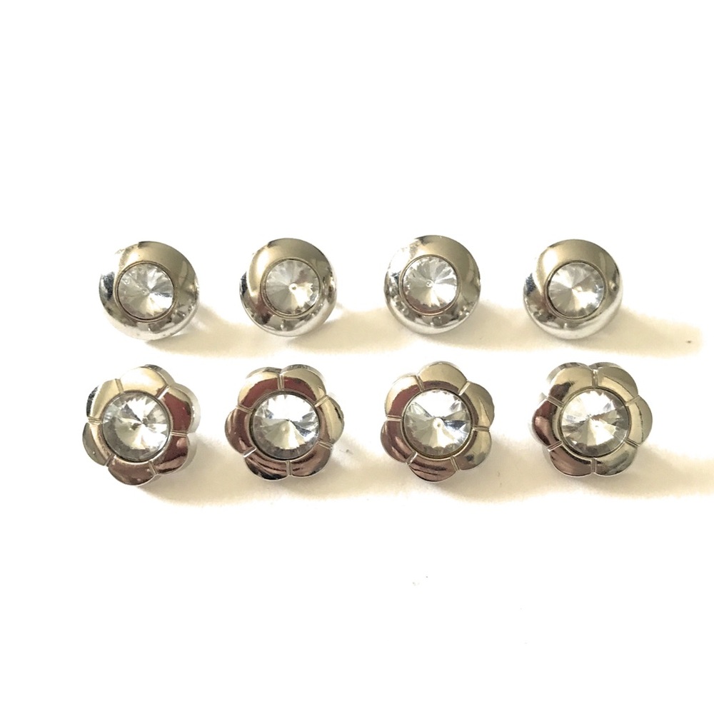 4 + 4 Rhinetone Buttons - NWOT - Picture 3 of 5